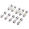 10Pcs 5050 31Mm 4Smd Led White Light Car Interior Dome Festoon Bulbs Dc12V