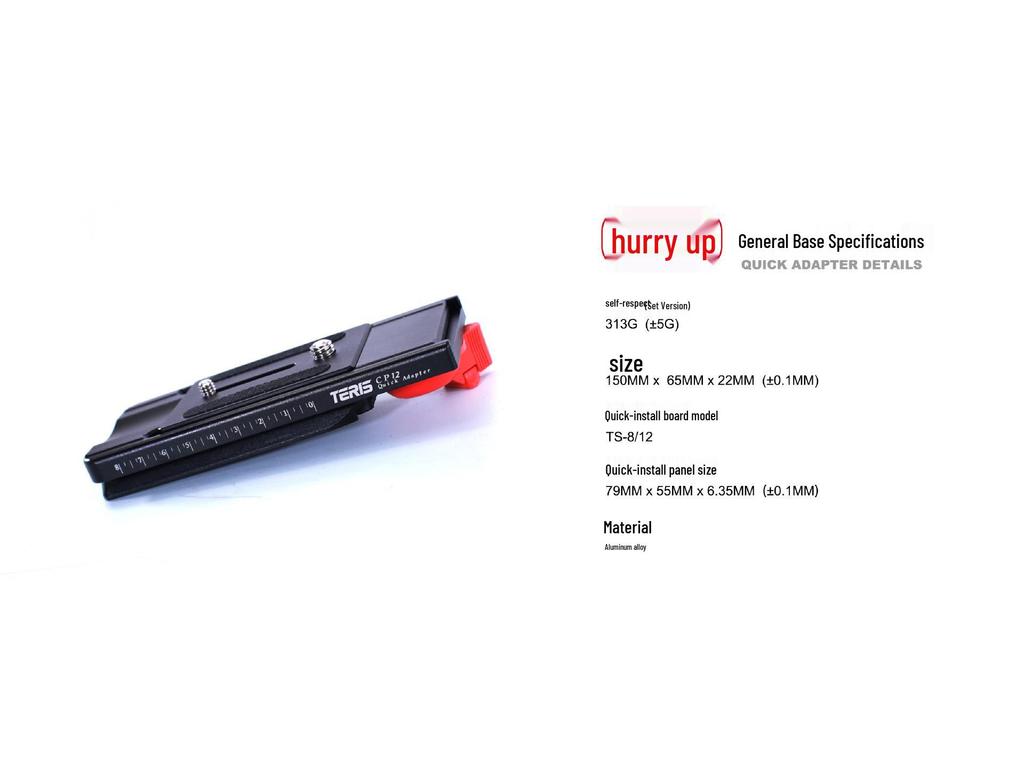 Tureis CP12 Universelle Schnellwechselplatte für Manfrotto Interface