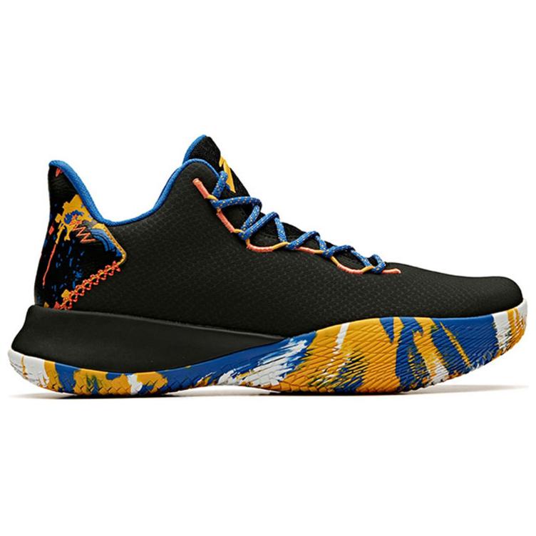 Anta Viper Shock Absorption Low Top Basketball Shoes Men Sneakers Blue 11941621-1
