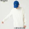 MMOPTOP Japanese Style Cable Knit Sweater
