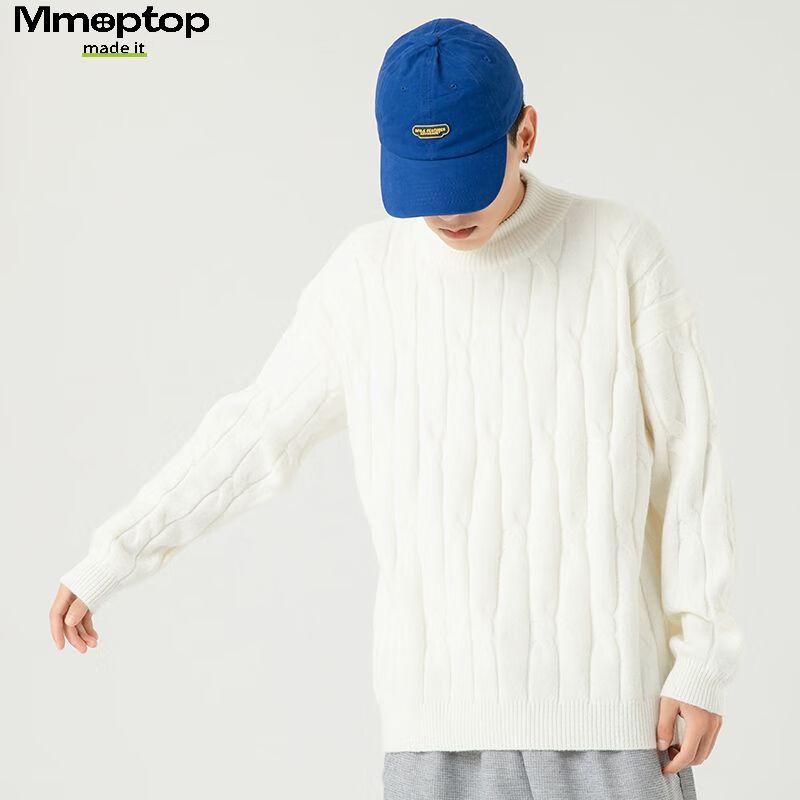 MMOPTOP Japanese Style Cable Knit Sweater