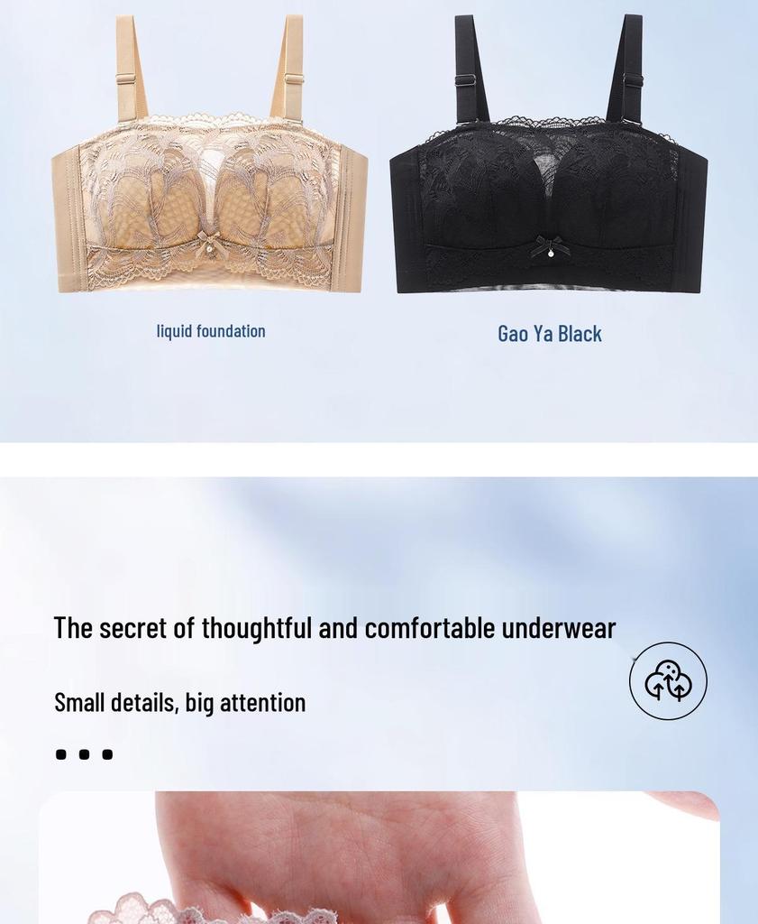 Women's Strapless Minimizing Bandeau Bra - Anti-Sag, Light, and Supportive for Large Busts