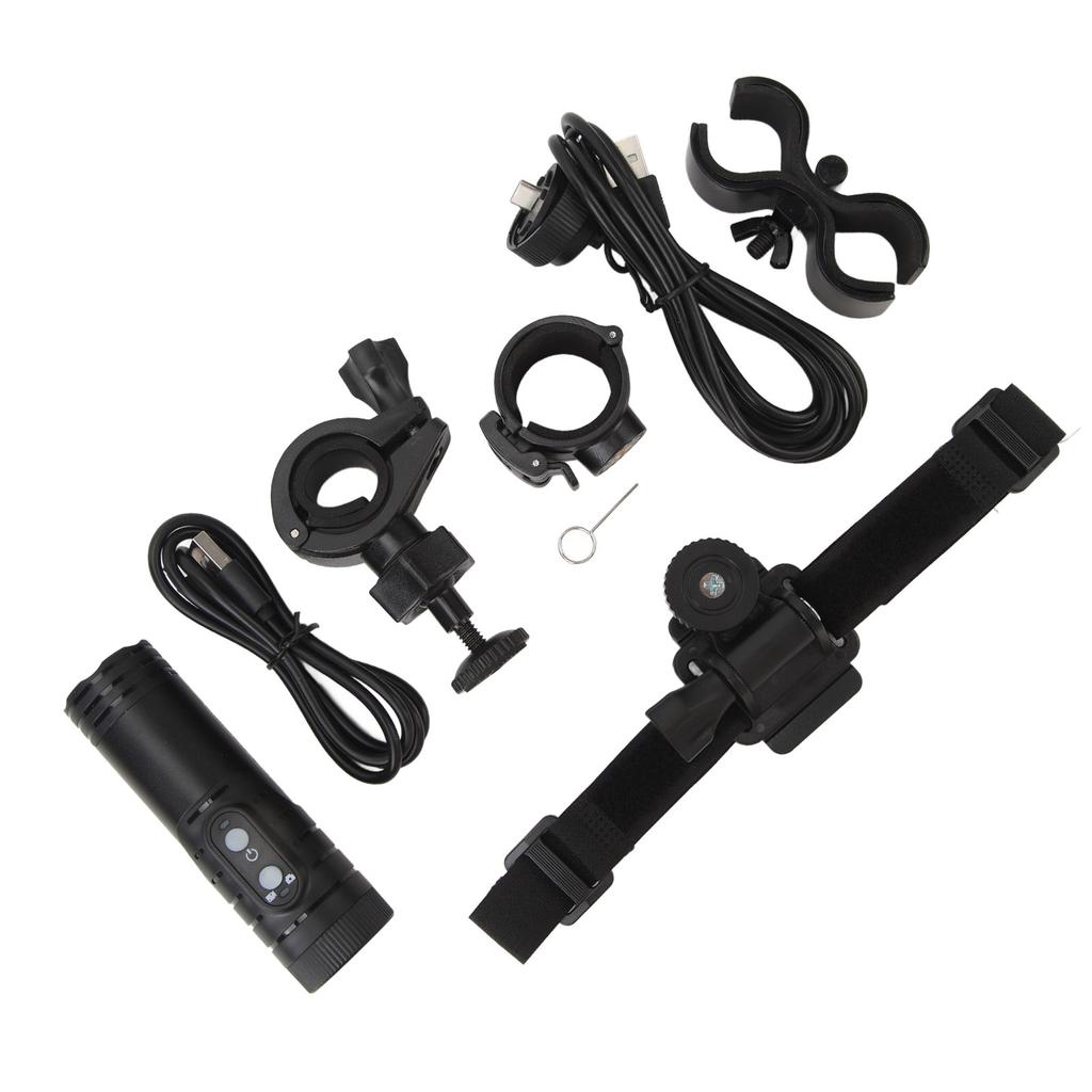 4K Action Camera Waterproof Bike Motorcycle Helmet Camera Anti Shake Sport DV with Waterproof Charging Cable Helmet Bracket Bracket H68B