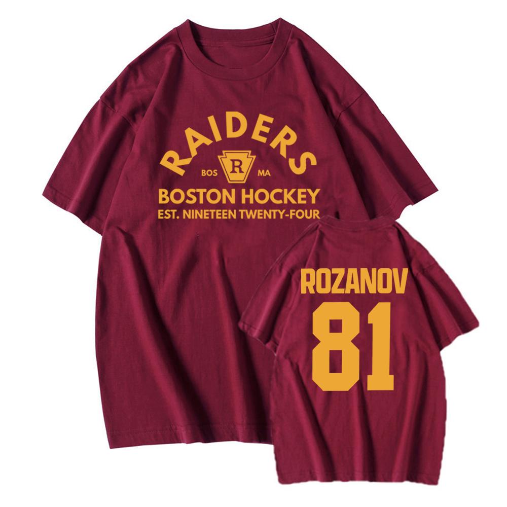 Ilya Rozanov 81Boston Raiders Shirt Hudson Williams Connor Storrie Tshirt Heated Rivalry Tee Ilya Rozanov Shane Hollander Tops