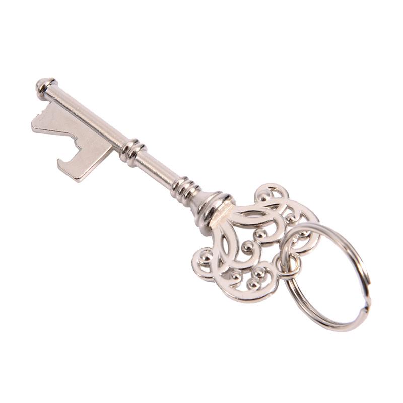 Vintage Key Shaped Bottle Opener for Wedding Favors Shiny Decoration
