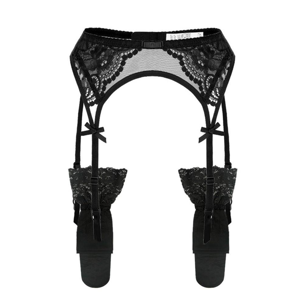 Adjustable Straps Suspender Belt Bow Garters for Stockings Romantic Lace Garter Belt  Intimate Wear