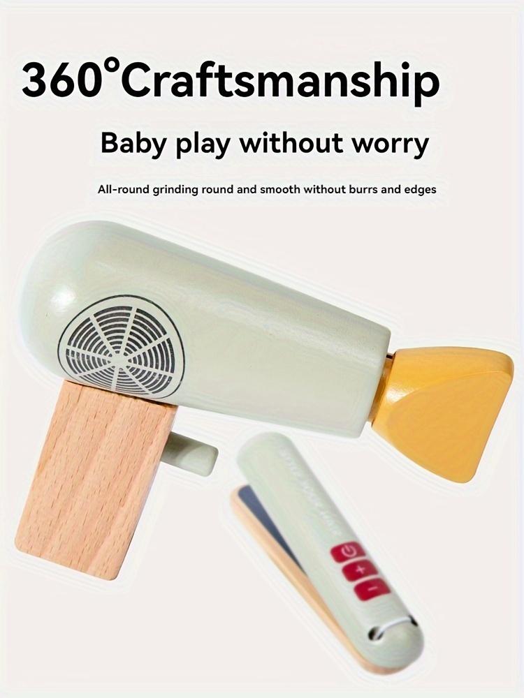 13ks Dřevěná kadeřnická sada Dětská kadeřnická sada, Dřevěná sada na líčení, Hračka pro individuální úpravu účesu, Chlapecká sada na holení