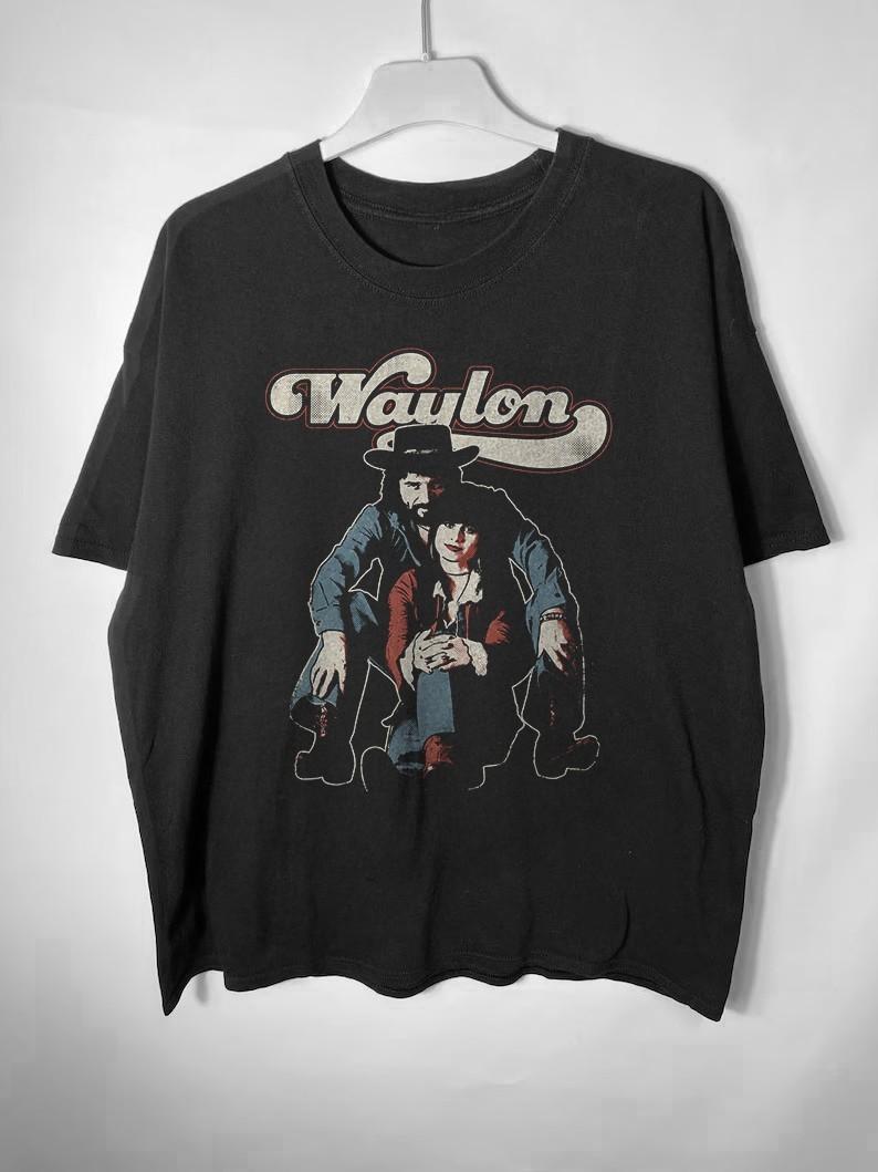 Waylon Jennings Jessi Colter Vintage Country Graphic Tee XXXL