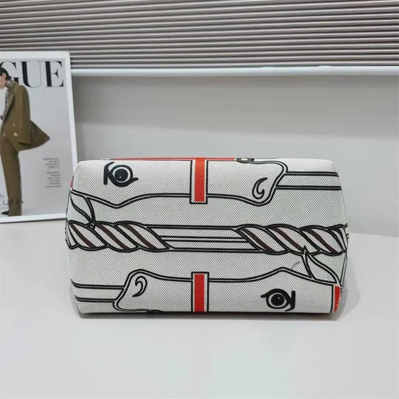 2024 High-End Women's Canvas & Leather Tote: Versatile, Large-Capacity, Handheld or Shoulder Bag