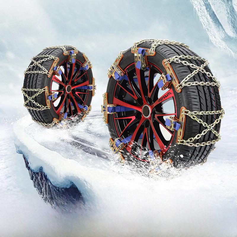 Universelle Manganstahl-Antirutschketten für PKW & SUV – Schnee- & Schlamm-Notfall-Reifenketten