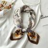 New fashion temperament silk scarf female presbyopia imitation silk scarf 71x71cm autumn and winter decorative neck protection scarf shawl