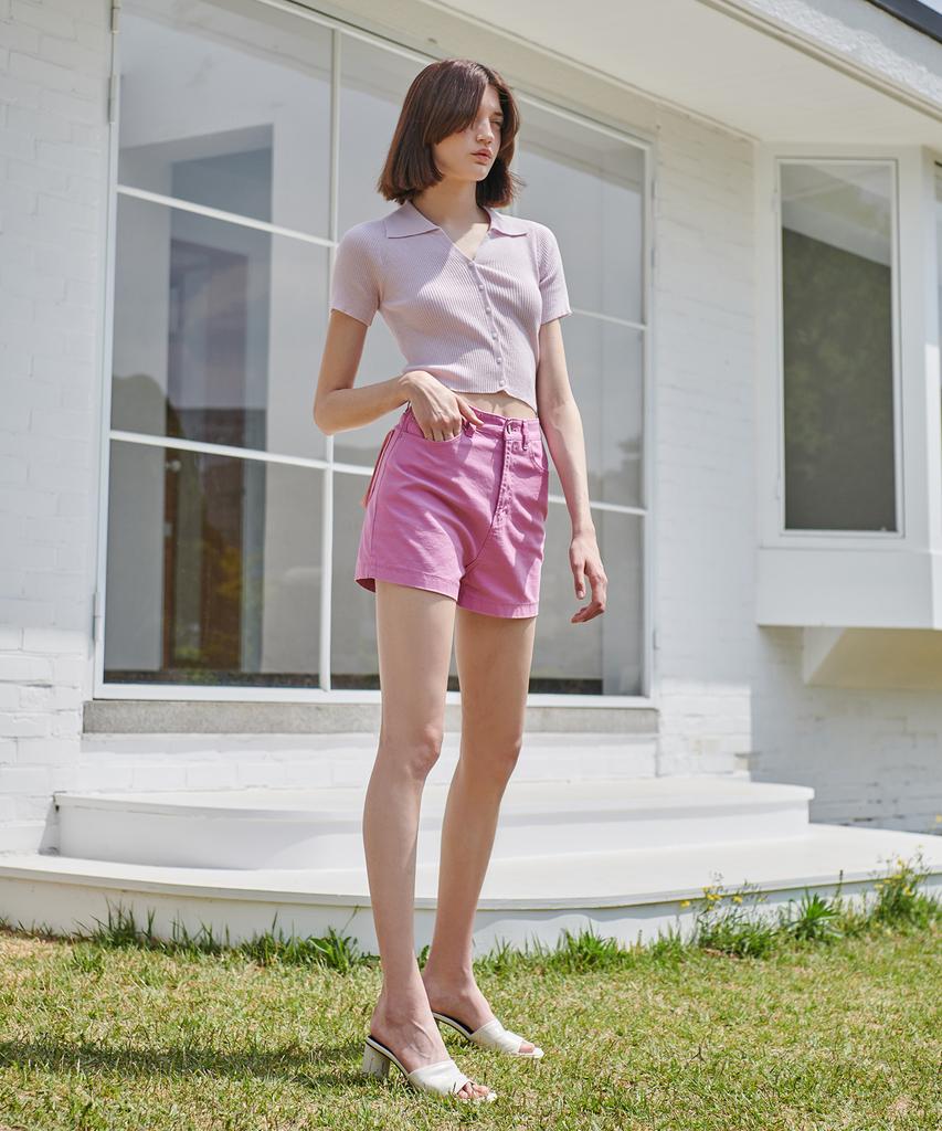 PANDORAFIT [Short] Watery Jeans Pink