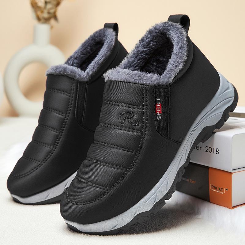 Damen Plus Samt Verdickte Baumwolle Schneestiefel - Unisex Winter Wanderschuhe