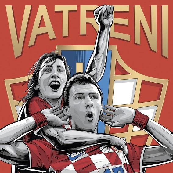 Croatia Croatian Vatreni Football Soccer Jersey World Cup 2022 T-Shirt Graphic Retro Vintage 3D Print Men Women Unisex Short Sleeve Round Neck