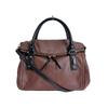 With Shoulder Strap Handbag Leather Brown Women Used