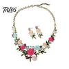 Necklace And Earrings Set 1 Camellia Choker Earrings, Faux Pearl Rhinestone Luxury Jewelry Elegant Flower for Women Daily Wear Party Date High-quality