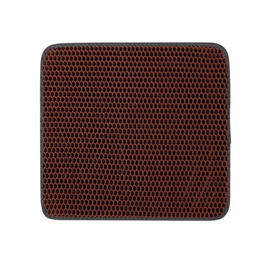 Wasserdichte Katzenstreumatte für Haustiere, EVA-Katzenstreu-Auffangmatte für Katzentoiletten im Innenbereich, rutschfeste Unterseite, weniger Abfall