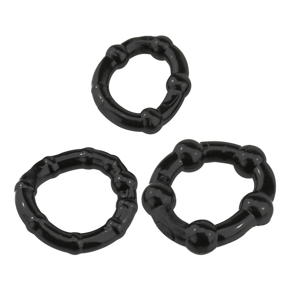 3Pcs Adult Products Tricolor Penis Ring Locking Essence Ring for Men Delay Sex Ring