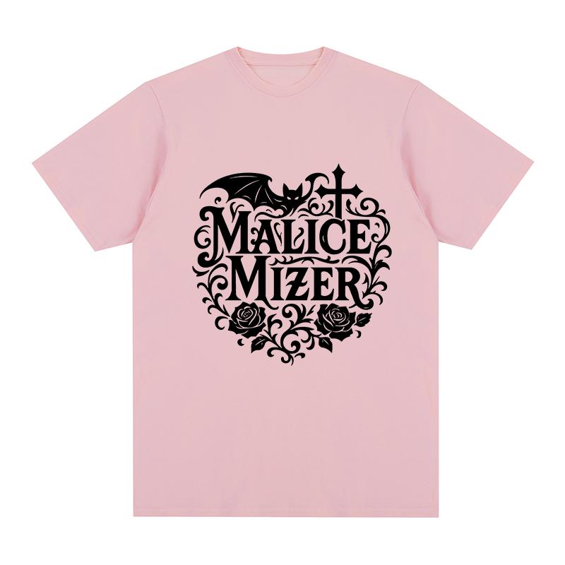 Malice Mizer band Vintage Tshirt Music Rock Comfortable Casual Retro YK Cotton Unisex T shirt New Tee Tshirt Womens Tops