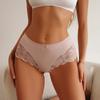 1 ks Bezešvé dámské kalhotky s vysokým pasem, antibakteriální trojúhelníkové kalhotky, plus size kalhotky, dámské bezešvé kalhotky
