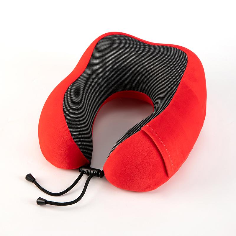 Portable U-Shaped Memory Foam Travel Neck Pillow - Perfect for Airplanes, High-Speed Rail, Office Naps & Cervical Support