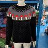 Europäischer & Amerikanischer Damen Lockerer Farbblock Rundhals Mode Pullover