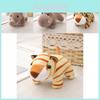 Adorable Jungle Safari Animal Plush Toy Keychains With Pp Cotton Filling