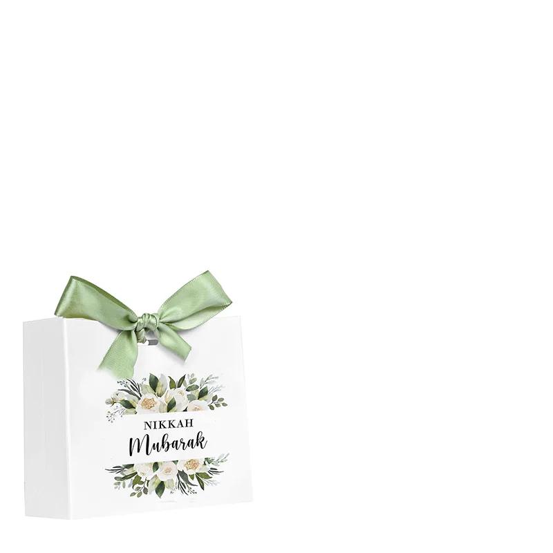 

5 шт. подарочные коробки для шоколадных конфет Nikkah Mubarak, исламская мусульманская свадьба Шаади, праздничное украшение, приветственный подарок, благодарность, сувенир 5 pieces&11.5x4.5x10cm