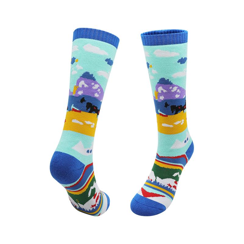 

Профессиональные детские лыжные носки Хлопковые Толстые Махровые Подошва Теплые Удобные Холодостойкие Износостойкие Детские Спортивные Лыжные Носки Size XS(EU27-30)