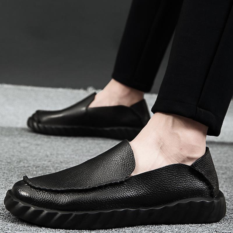 Genuine Leather Men's Loafers Luxurious and Comfortable Minimalist Style Daily Office Driving Leisure Business Men's Shoes