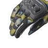 Komine GK-215 Protective 3D Mesh Gloves for Motorcycles Blue Yellow Camo XL