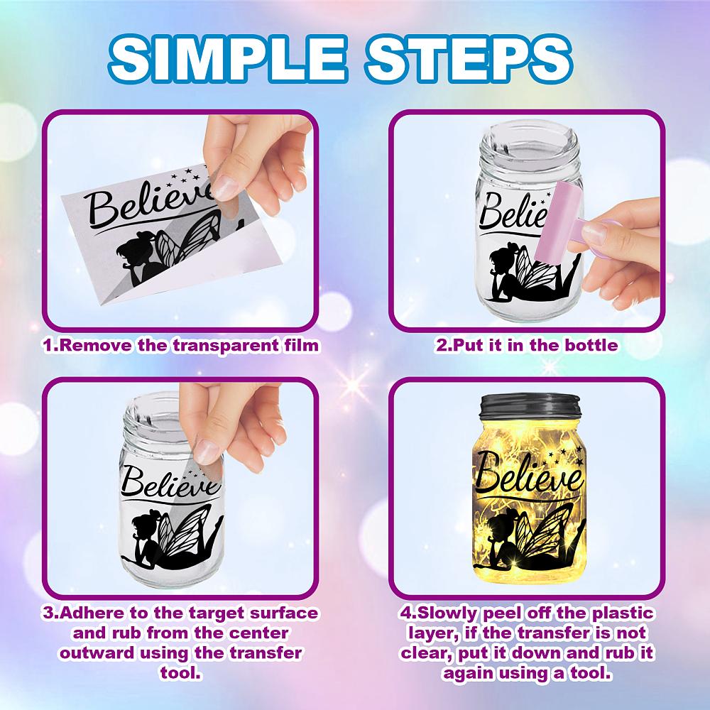 18Pcs Plastic Silhouette Paper for Lighting Decoration Paper Cut Light Box Fairy 100x90mm