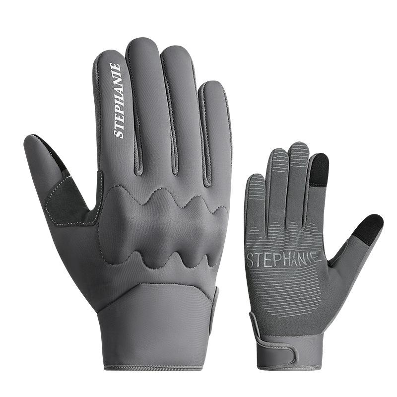 Sports riding gloves Men's outdoor mountaineering locomotive All-finger non-slip with shell Touch screen protective tactical gloves