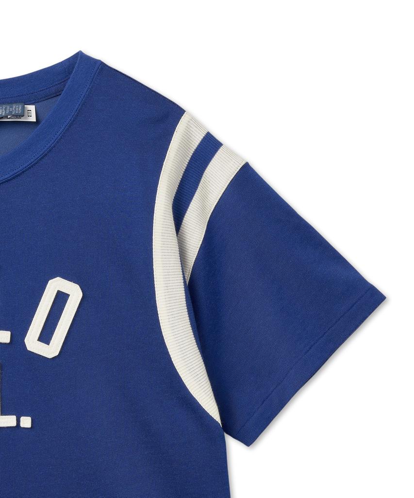POLO RALPH LAUREN W Logo Jersey Tee-Blu