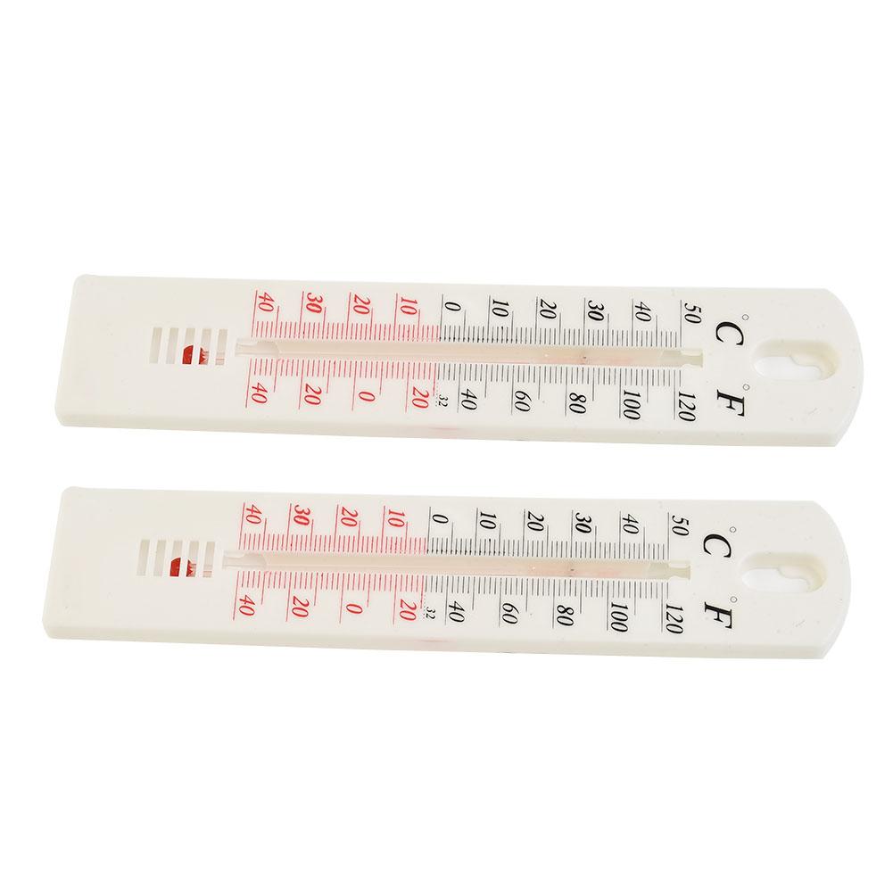Wall Thermometer Hang Home Office 195x40x6mm 2pcs Accurate 2PCS