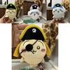 Hachiware Small Hachi Giy Plush Pirate Keychain With Short Plush For Kids And Teens