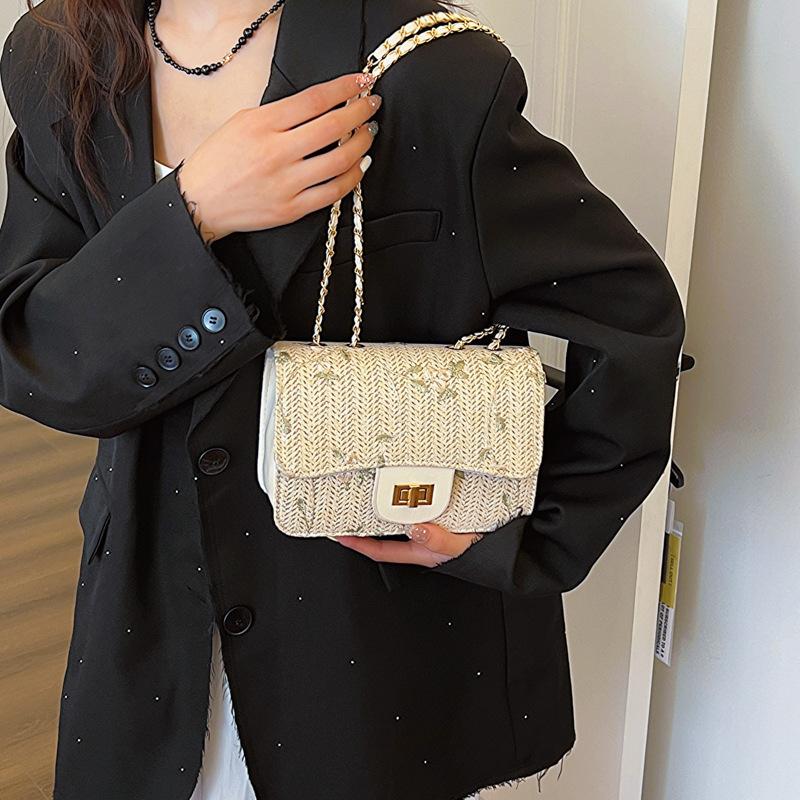 Bolsa Trançada Nova Moda Trendy Bolsa Casual de Ombro Único Axila Bolsa Simples para o Dia a Dia Bolsa de Mão