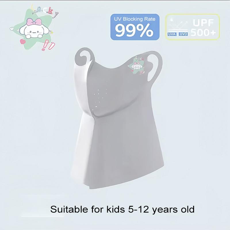 Children'S Adorable Cartoon Full-Face Sun Protection Mask, Breathable Uv-Blocking Summer Full-Coverage Sun Shield