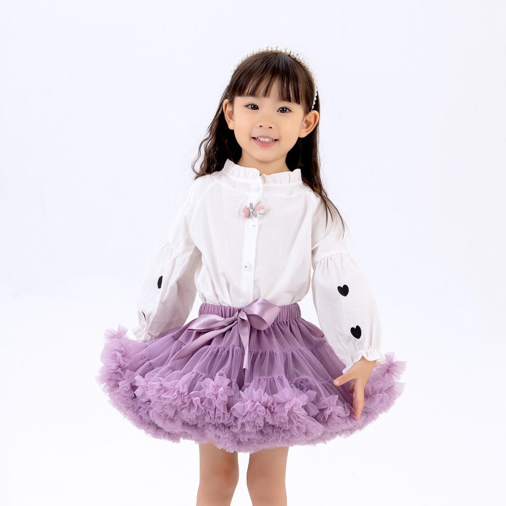 Girls Tulle Skirt Baby Children Tutu Pettiskirt Skirt Kids Fluffy Ballet Skirt Party Princess Girl Clothes