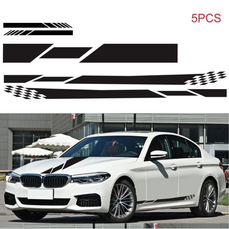 5pcs/set Universal Car Stickers Auto Body Rear View Sticker Decorative
