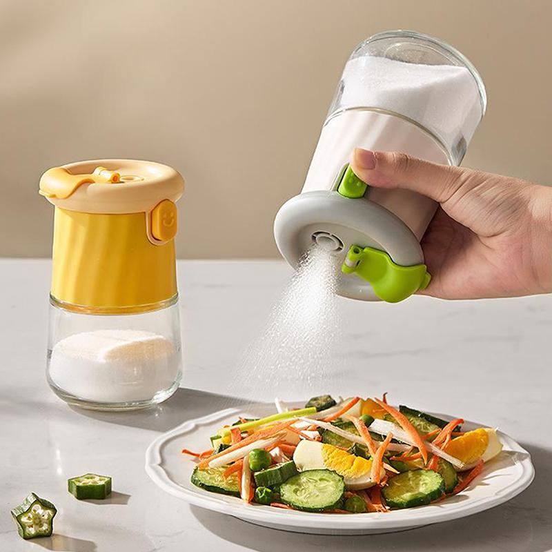 Seasoning Bottle With Precise Control Precision Salt Spice Shaker Set With Moisture-Proof For Camping For Salt For Quantitative