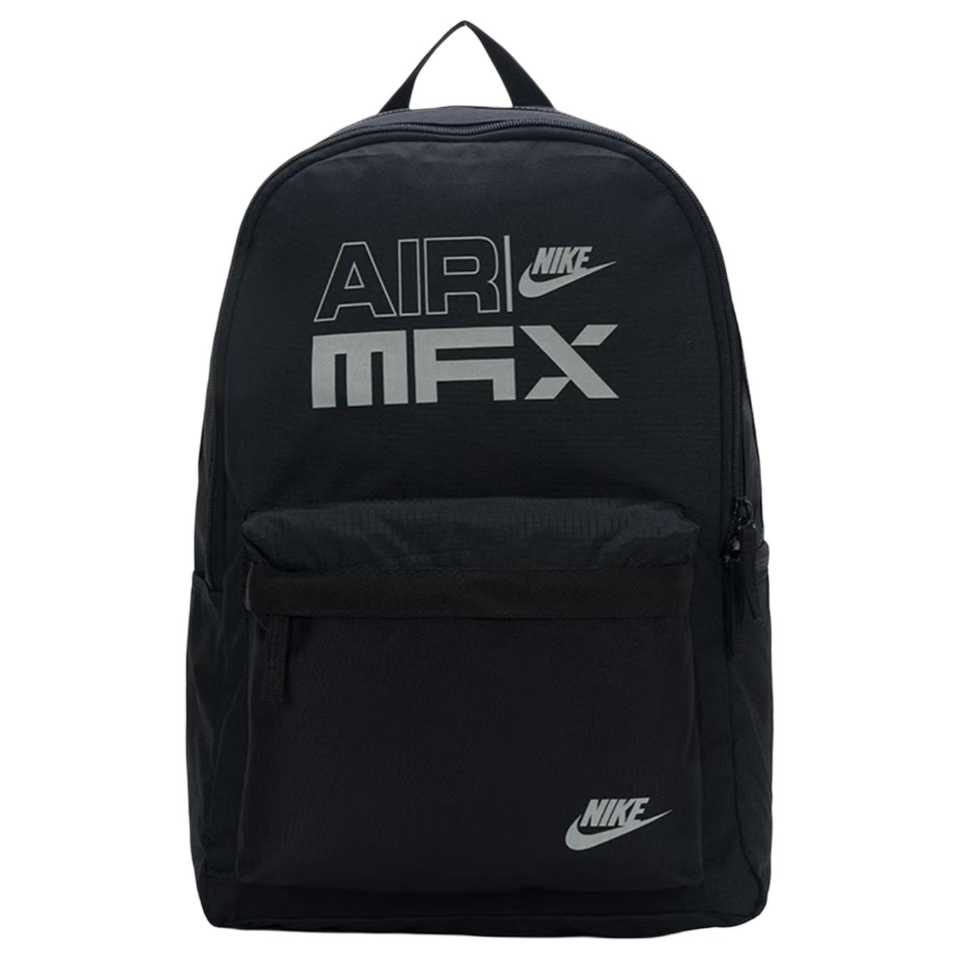 Nike Heritage Air Max 20L Logo Polyester Backpack Unisex Backpack Black IM7436-010 Black