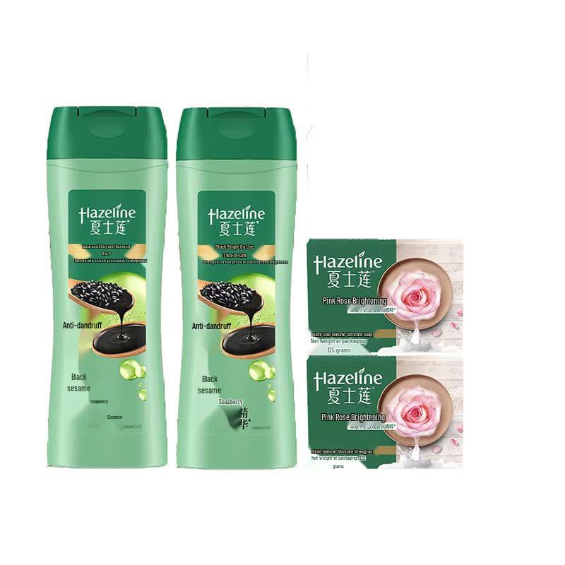 Hazeline Black & Bright Nourishing Shampoo & Soap Set