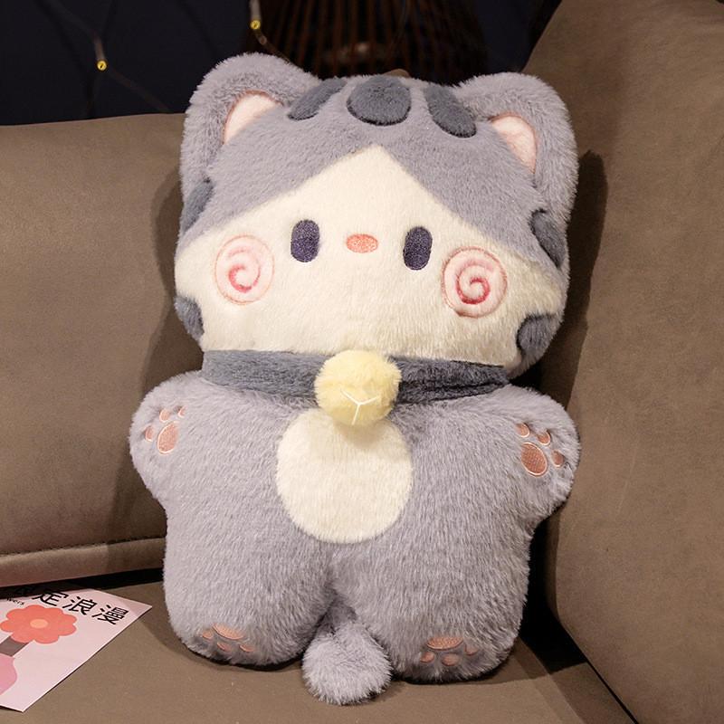 Sweating Cute Dog Doll Big Eyes Cat Plush Toy For Kids Birthday Gift Decor And