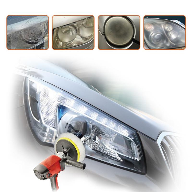 Professional Headlight Restoration Kit DIY Headlight Brightener Car Care Repair Kit Head Lens Clean Polish Machine