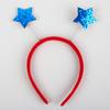 Independence Day Headbands Satr Shape with Shiny Glitter Deisgn 4th of July Hair Band Patriotic Holiday Party Hair Accessories