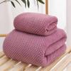 Pineapple Coral Fleece Bath Towel - Absorbent, Hair-Free, Soft, Large Square for Men & Women