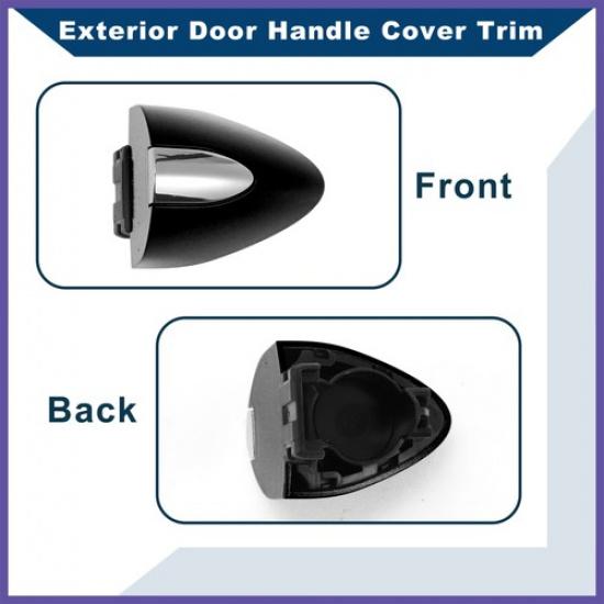 Exterior Door Handle Cover Trim for Buick LaCrosse 17-19 Black