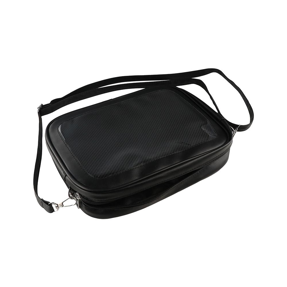 PU Solid Color Itabag Zipper Bag Shoulder Bag Casual Transparent Bags  Women