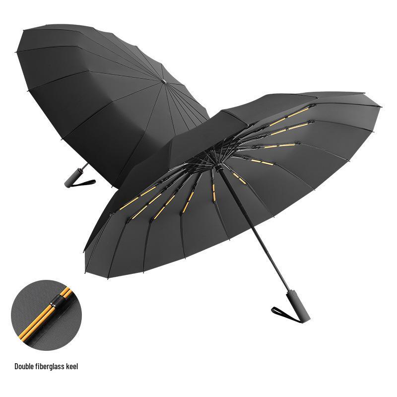 Extra-Large Automatic Folding Umbrella for 3-4 People - Storm-Ready Rain Protection